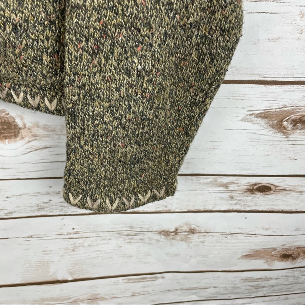 Woolrich Olive Green Marled Button-Up Cardigan - Picture 4 of 7